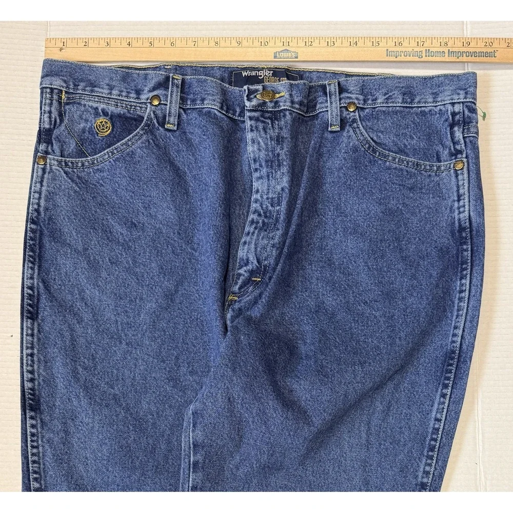 WRANGLER George Strait - Men's Jeans - Cowboy Cut Straight Denim Blue - 40x32